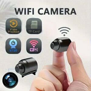 Mini Wi-Fi Smart Home Security Cameras with Night Vision for Indoor/Outdoor